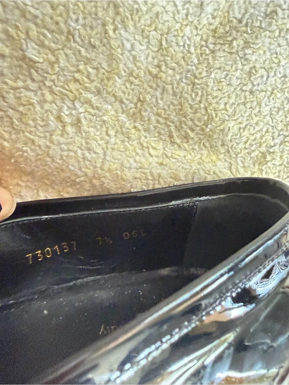 Gucci Black Patent Leather Horsebit Penny Loafers